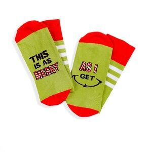 Giftcraft Unisex Grinch Socks NWT